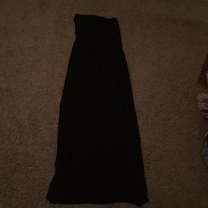 Long black summer dress XS
